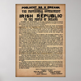1916: Irische Proklamation - Original-Kopie Poster