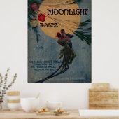 1916 Noten "MOONLIGHT WALTZ" Poster (Küche)