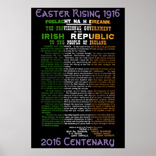 1916 Osteraufstieg 1000-jähriges Poster 2016 (Vorne)