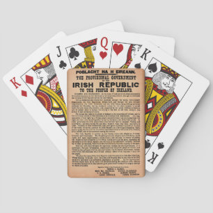 1916 Proclamation of Ireland Playing Cards Spielkarten