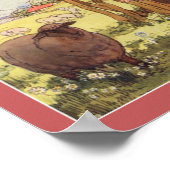 1916 Rhyme für Kinder und Kinderzimmer Poster (Ecke)