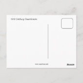 1916 Wasserarelle Salzburg Staat Bridge Postkarte (Rückseite)