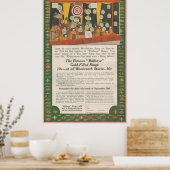 1916 Werbung für mit Gold gefüllte Ringringe aus W Poster (Küche)