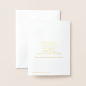 1917 Art Nouveau Lady Gold Foil Note Card Folienkarte (Rückseite mit Umschlag)