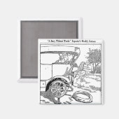 1917 Cartoon für Flachreifen Magnet (Vorderseite/Rückseite)