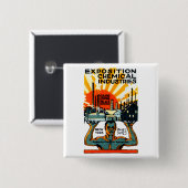 1917 Chemikalien-Ausstellungs-Plakat Button (Vorne & Hinten)