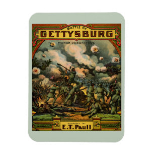 1917 Die Schlacht von Gettysburg Magnet
