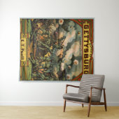 1917 Die Schlacht von Gettysburg Notendruck Wandteppich (Beispiel (Horizontal))