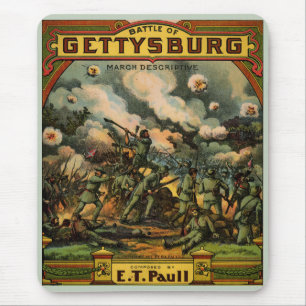 1917 die Schlacht von Gettysburg-Notenenabdeckung Mousepad