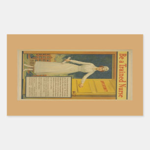 1917 Erster Weltkrieg Plakat Werde Eine Ausgebilde Rechteckiger Aufkleber