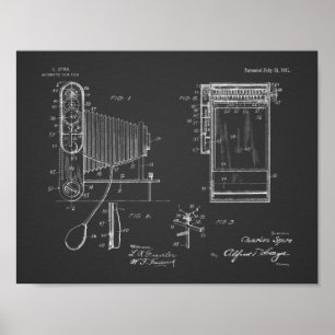 1917 Faltkamera Patent Art Zeichnend Druck Poster