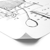 1917 Faltkamera Patent Art Zeichnend Druck Poster (Ecke)