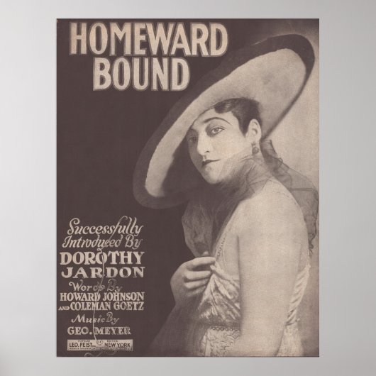 1917 Homeward Bound~Dorothy Jardon Poster (Vorne)