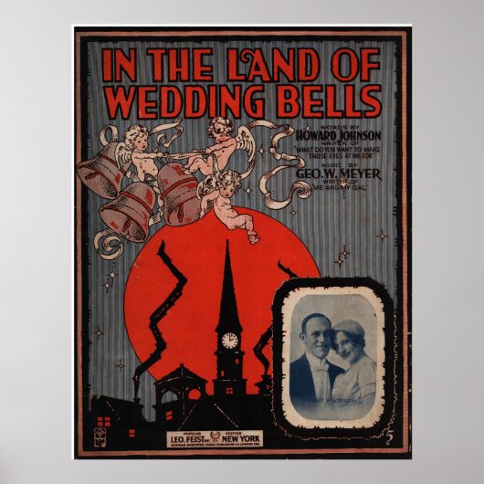 1917 "IM LAND DER WEDDING BELLS" POSTER (Vorne)