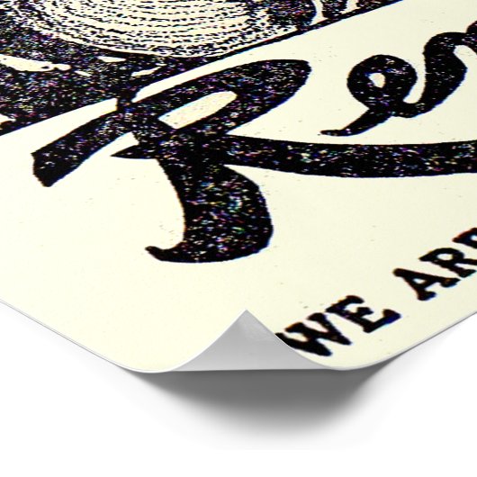 1917 Mitarbeiter denken Sie daran! Poster (Ecke)