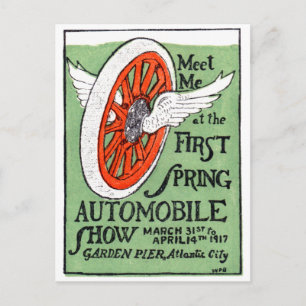 1917 New Jersey Frühjahrs-Automobilausstellung Postkarte