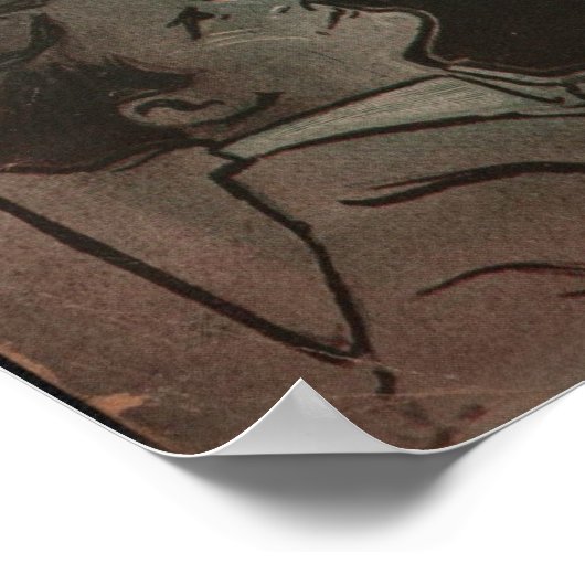 1917 "Strick Strick Strick" A Liebe Garn Poster (Ecke)