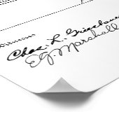 1917 Vintage Chiropraktische Tafelpatente Art Prin Poster (Ecke)