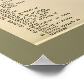 1917 Vintage Cow Internal Anatomy Chart Poster (Ecke)