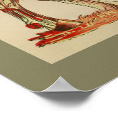 1917 Vintage Kuhmuskelanatomie Poster (Ecke)