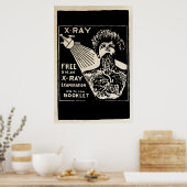 1917 Vintage X-Ray-Anzeige Poster (Küche)