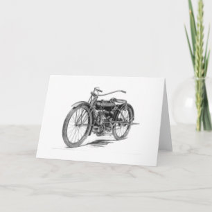 1918 Antikes Motorrad Karte
