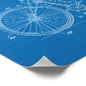 1918 Chainless Bicycle Design Patent Art Print Poster (Ecke)