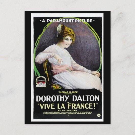 1918 Film Vive La France Postkarte (Vorderseite)