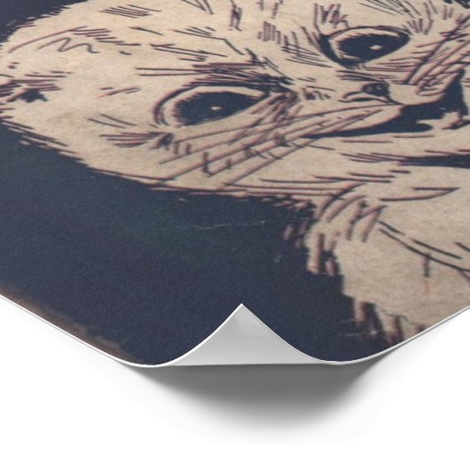 1918 FÜTTERTE DIE KITTY-Notenabdeckung Poster (Ecke)