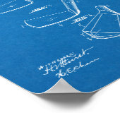 1918 Golf Club Head Patent Art Zeichnend Print Poster (Ecke)