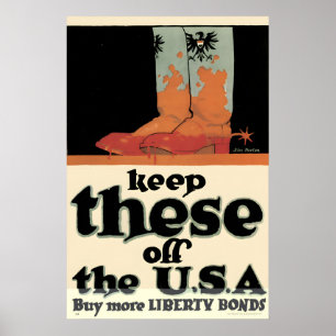 1918 Haltet diese von den blutigen Stiefeln der US Poster