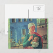 1918 in Petrograd, 1920 Postkarte (Vorne/Hinten)
