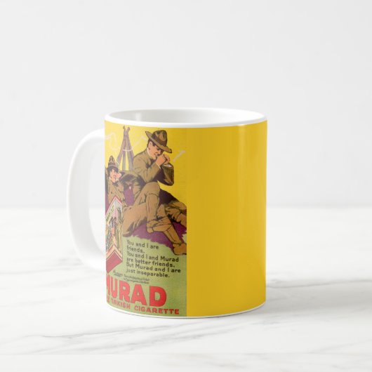 1918 Murad Zigaretten und Kaffeetasse (Vorderseite Links)