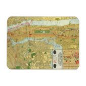 1918 New York Central Railroad Map Magnet (Horizontal)