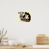 1918 Plakat für verdampfte Milch (Küche)