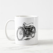 1918 Vintages Motorrad Kaffeetasse (Links)