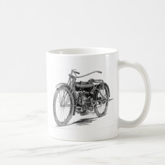 1918 Vintages Motorrad Kaffeetasse (Rechts)