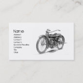 1918 Vintages Motorrad Visitenkarte (Vorderseite)