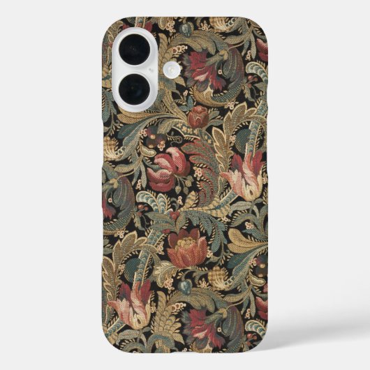 1918 Vintages, reichhaltiges Blumenband Brocade Da Case-Mate iPhone Hülle (Rückseite)