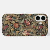 1918 Vintages, reichhaltiges Blumenband Brocade Da Case-Mate iPhone Hülle (Rückseite (Horizontal))
