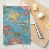 1918 Vintages, reichhaltiges Blumenband Brocade Da Geschirrtuch (Viertel Falte)