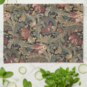 1918 Vintages, reichhaltiges Blumenband Brocade Da Geschirrtuch (Gefaltet)