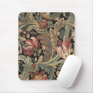 1918 Vintages, reichhaltiges Blumenband Brocade Da Mousepad