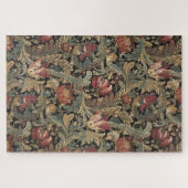 1918 Vintages, reichhaltiges Blumenband Brocade Da Puzzle (Horizontal)