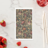 1918 Vintages, reichhaltiges Blumenband Brocade Da Serviette (Beispiel)