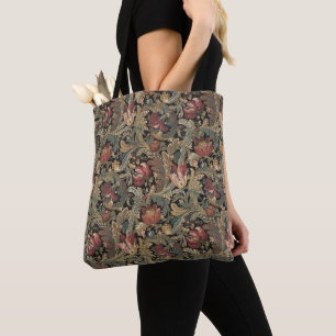1918 Vintages, reichhaltiges Blumenband Brocade Da Tasche