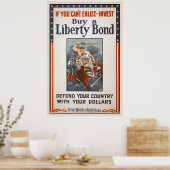 1918 World War I Liberty Bond Poster (Küche)