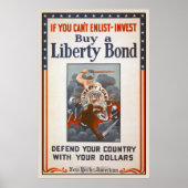 1918 World War I Liberty Bond Poster (Vorne)