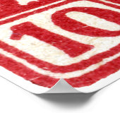 1919 10.00 Uhr Polnische Adler-Briefmarke Poster (Ecke)