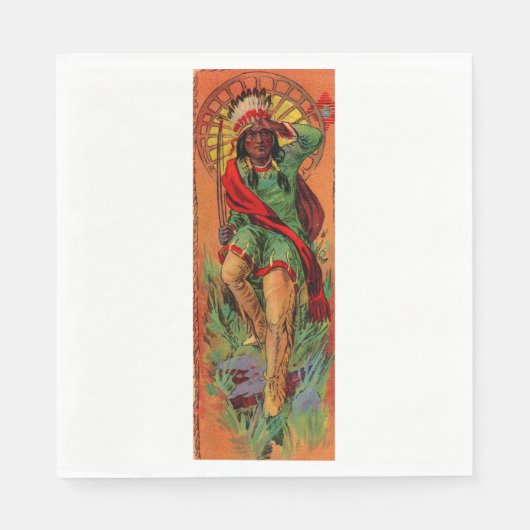 1919 Abbildung des systemeigenen Amerikanischen Ur Serviette (Vorderseite)